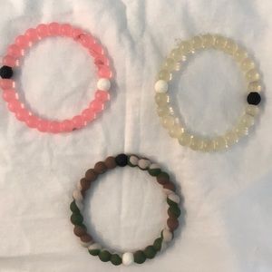 3 Lokai bracelets